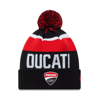 Ducati Motor Logo Sport Knit Beanie Hat Black