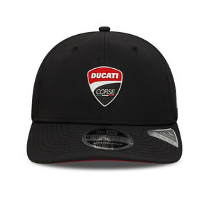 Ducati Motor Logo Recycled Stretch Snap Adjustable Cap Black