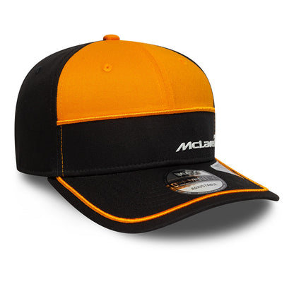 McLaren Automotive Auto Stretch Snap Adjustable Hat Bright Orange