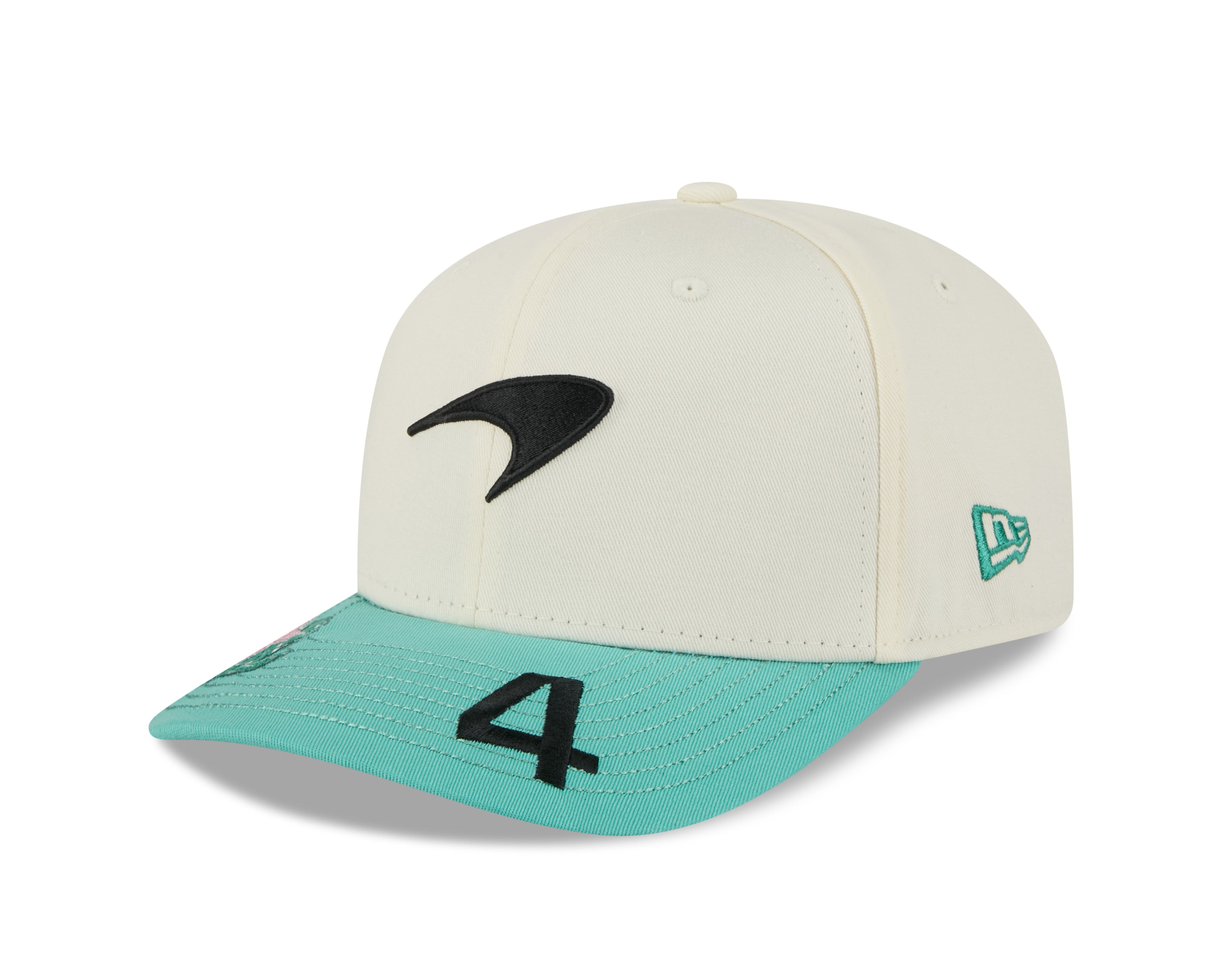 McLaren Racing F1 SE Brazil Lando Norris Hat Chrome White/Seafoam Green