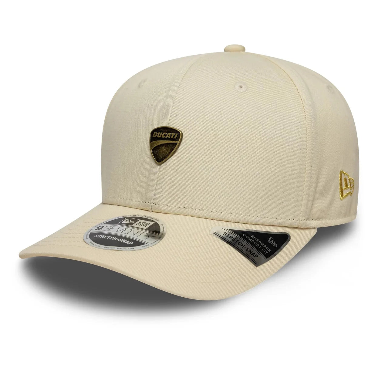 Ducati Motor Logo Stretch Snap Cap Light Beige