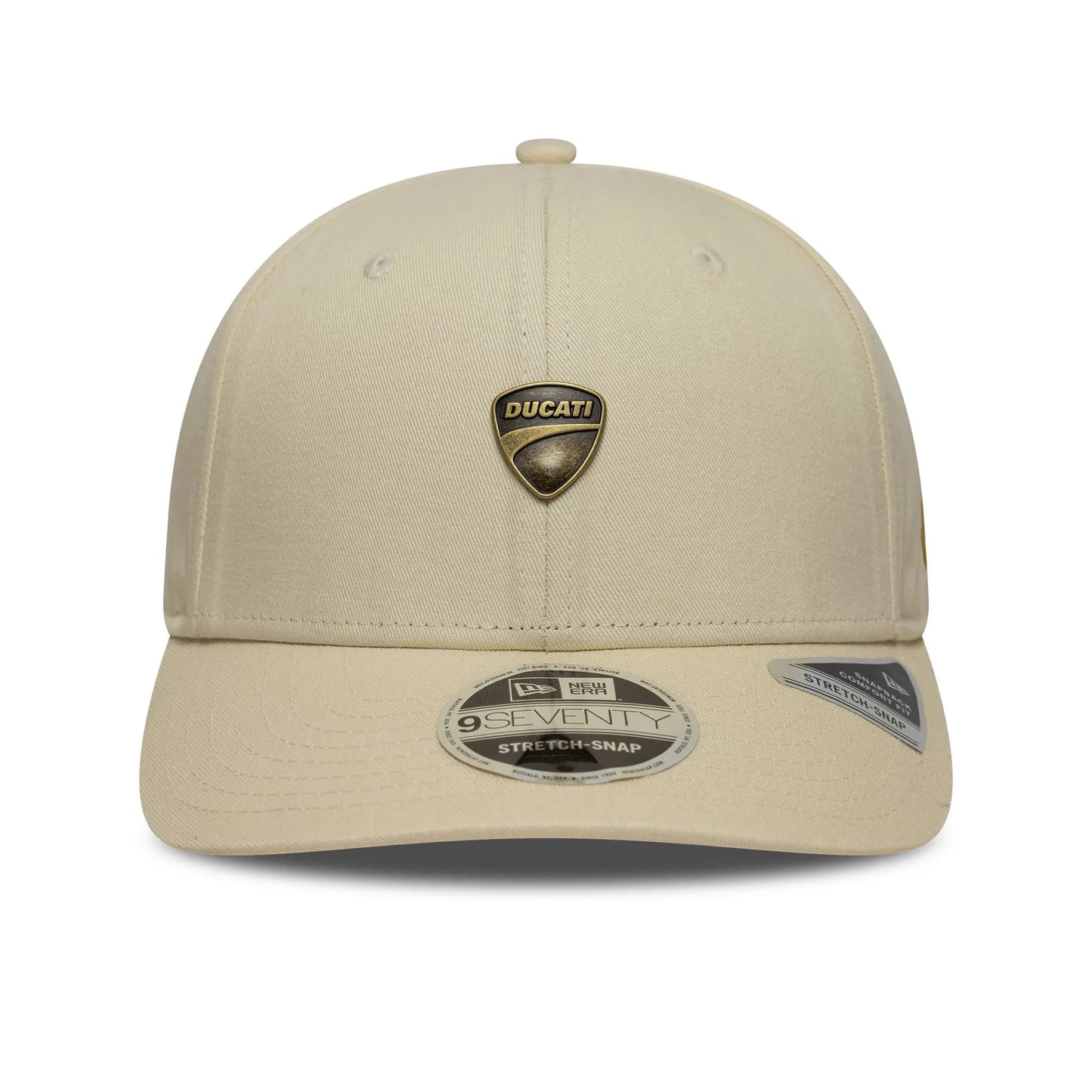 Ducati Motor Logo Stretch Snap Cap Light Beige