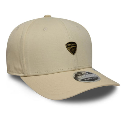 Ducati Motor Logo Stretch Snap Cap Light Beige