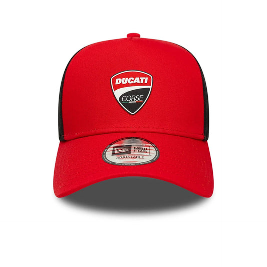 Ducati Motor Logo E-Frame Trucker Cap Red