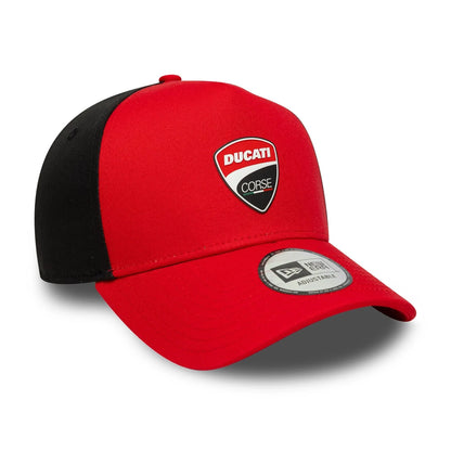 Ducati Motor Logo E-Frame Trucker Cap Red