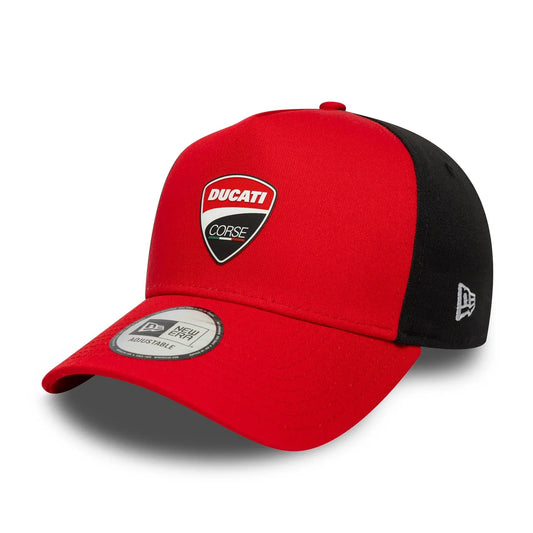 Ducati Motor Logo E-Frame Trucker Cap Red