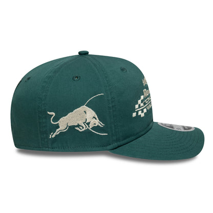 Red Bull Racing F1 Washed Stretch Snap Cap Dark Green