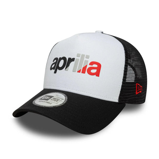 Aprilia Wordmark A-Frame Trucker Cap Black