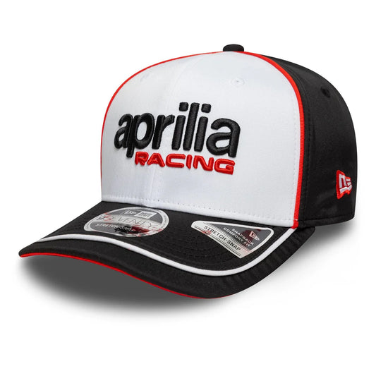 Aprilia Logo Stretch Snap Cap White