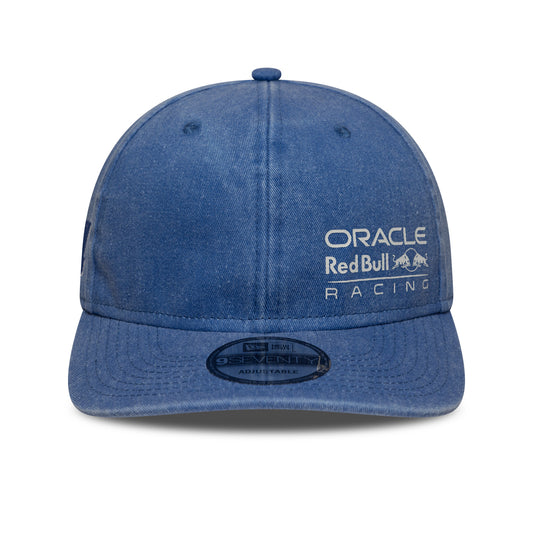 Red Bull Racing F1 Washed Stretch Snap Cap Denim Blue