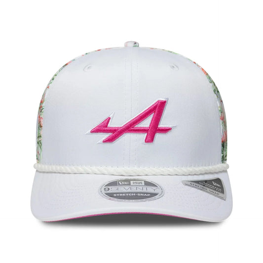 Alpine Racing F1 2026 Special Edition Miami GP Stretch Snap Adjustable Hat White