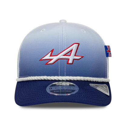 Alpine Racing F1 2026 SE Silverstone GP Stretch Snap Adjustable Cap White/Lt. Blue