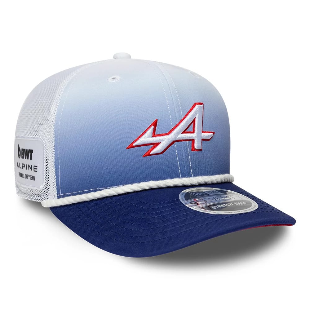 Alpine Racing F1 2026 SE Silverstone GP Stretch Snap Adjustable Cap White/Lt. Blue