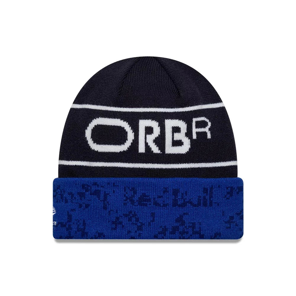Red Bull Racing 2026 Team Cuff Knit Beanie Hat Dark Blue