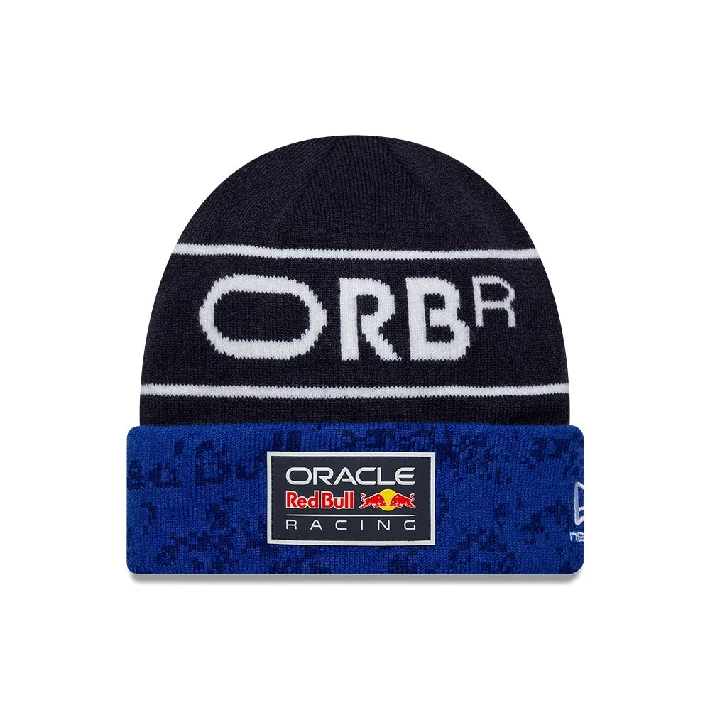 Red Bull Racing 2026 Team Cuff Knit Beanie Hat Dark Blue