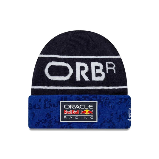 Red Bull Racing 2026 Team Cuff Knit Beanie Hat Dark Blue