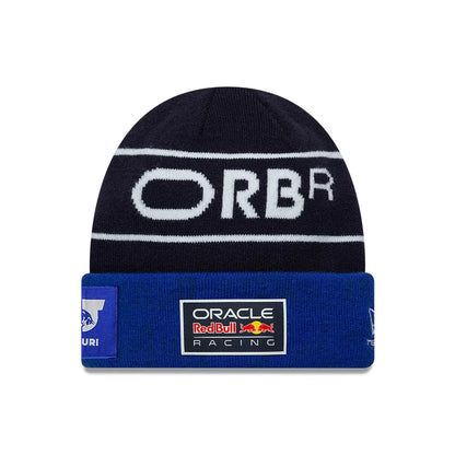 Red Bull Racing 2026 Max Verstappen Cuff Knit Beanie Hat Blue