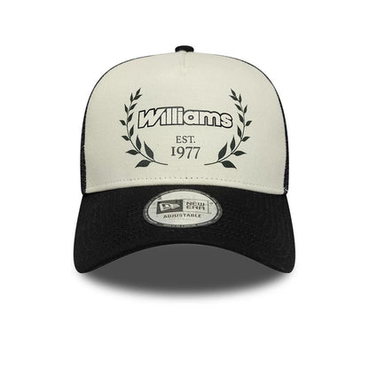 Williams Racing F1 Traditional A-Frame Trucker Adjustable Cap Beige/Black