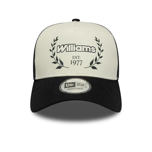Williams Racing F1 Traditional A-Frame Trucker Adjustable Cap Beige/Black