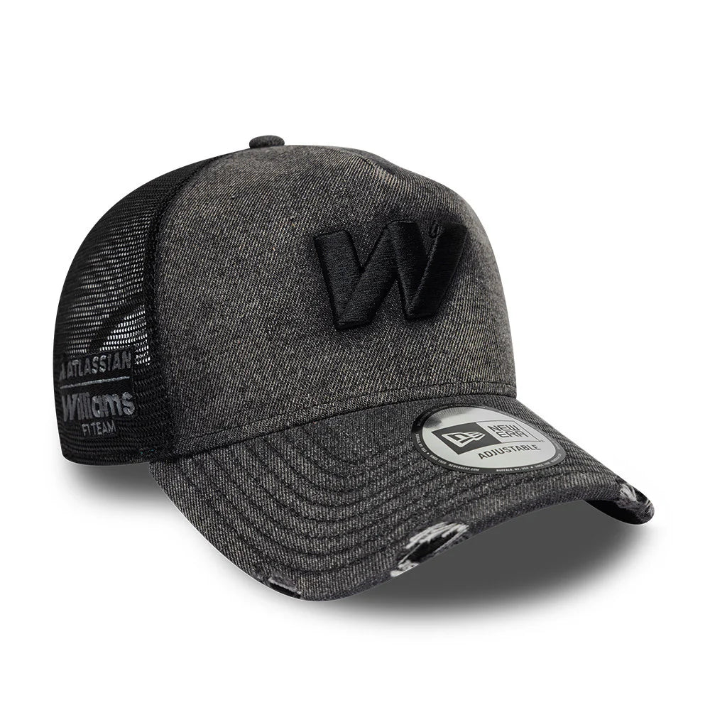 Williams Racing F1 New Wave Denim Trucker Cap Adults Black