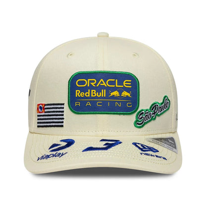 Red Bull Racing 2026 SE Sao Paulo Brazil GP Max Verstappen Stretch Snap Adjustable Cap Cream