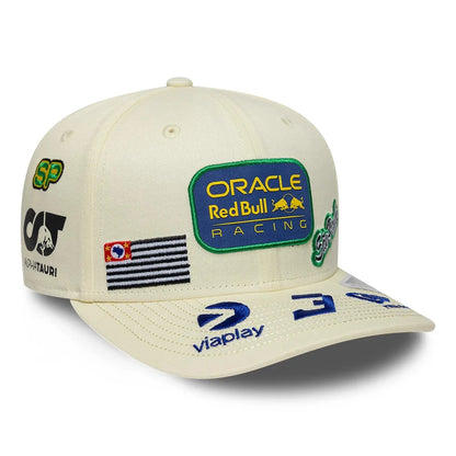 Red Bull Racing 2026 SE Sao Paulo Brazil GP Max Verstappen Stretch Snap Adjustable Cap Cream