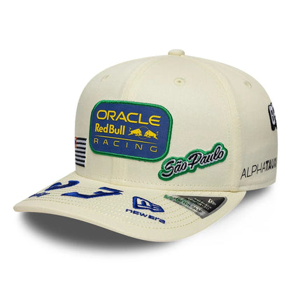 Red Bull Racing 2026 SE Sao Paulo Brazil GP Max Verstappen Stretch Snap Adjustable Cap Cream