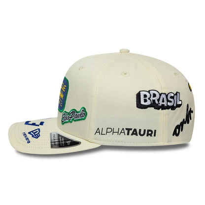 Red Bull Racing 2026 SE Sao Paulo Brazil GP Max Verstappen Stretch Snap Adjustable Cap Cream