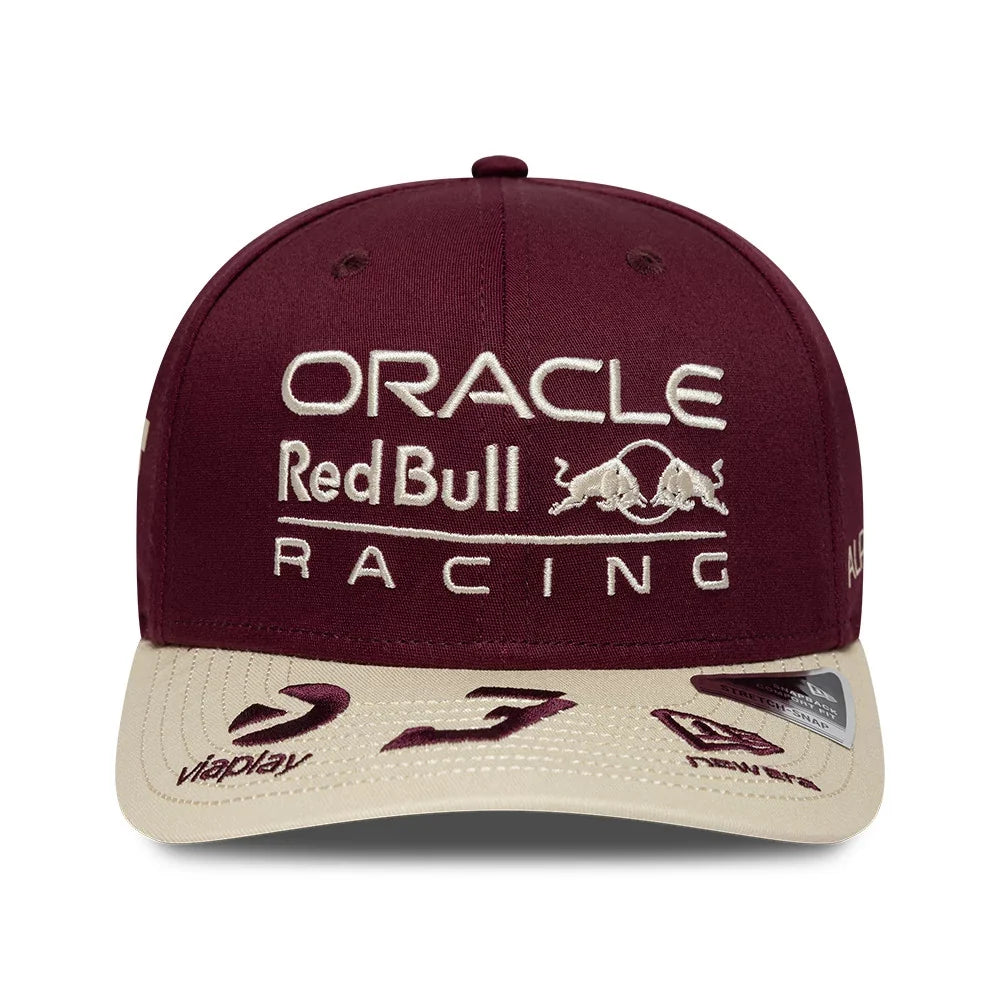 Red Bull Racing 2026 SE Austin US GP Max Verstappen Stretch Snap Adjustable Cap Burgundy