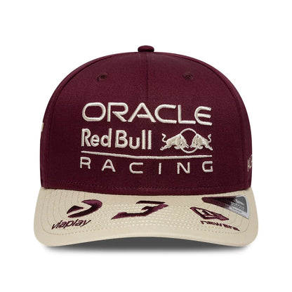Red Bull Racing 2026 SE Austin US GP Max Verstappen Stretch Snap Adjustable Cap Burgundy