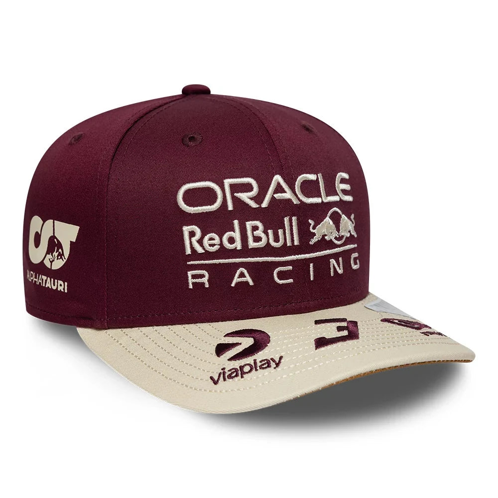 Red Bull Racing 2026 SE Austin US GP Max Verstappen Stretch Snap Adjustable Cap Burgundy