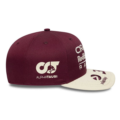 Red Bull Racing 2026 SE Austin US GP Max Verstappen Stretch Snap Adjustable Cap Burgundy