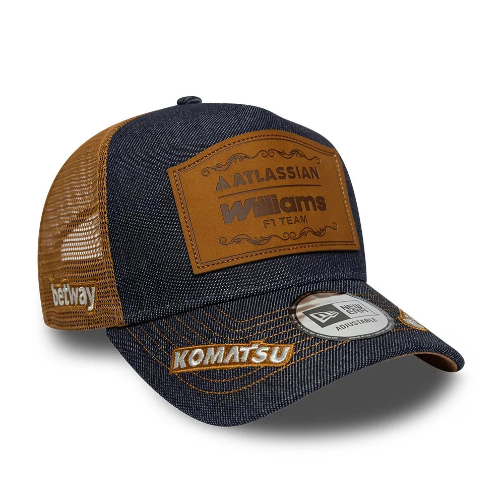 Williams Racing F1 2026 Carlos Sainz Team SE Austin USA GP Adjustable Trucker Hat Blue