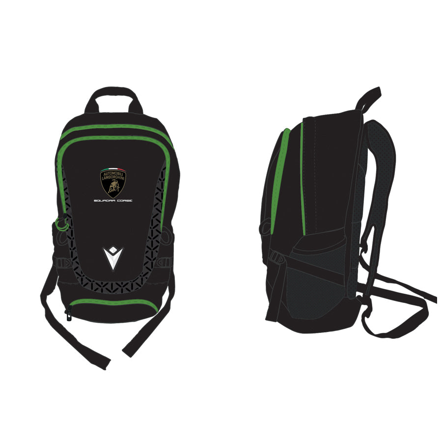 Lamborghini 2026 Squadra Corse Team Backpack Black/Green