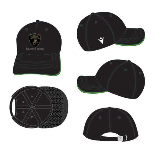 Automobili Lamborghini 2026 Adult Squadra Corse Team Cap Black