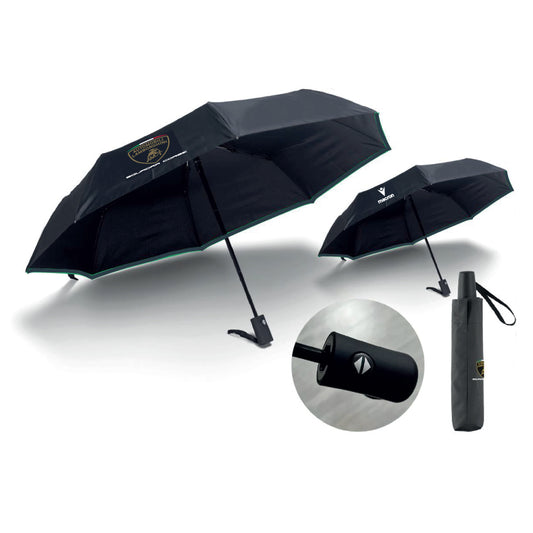 Lamborghini Squadra Corse 2026 Team Compact Umbrella Black