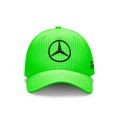 Mercedes AMG Petronas F1 Lewis Hamilton British Silverstone GP Hat Neon Green