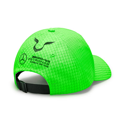 Mercedes AMG Petronas F1 Lewis Hamilton British Silverstone GP Hat Neon Green