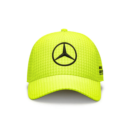Mercedes AMG Petronas F1 KIDS Lewis Hamilton Canada GP Hat Neon Yellow