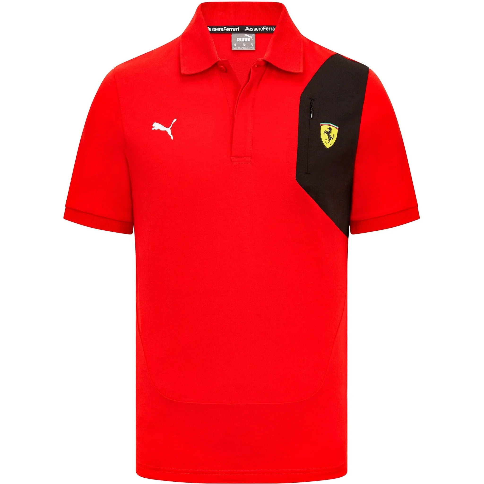 Scuderia Ferrari Men's Logo Polo Shirt Red