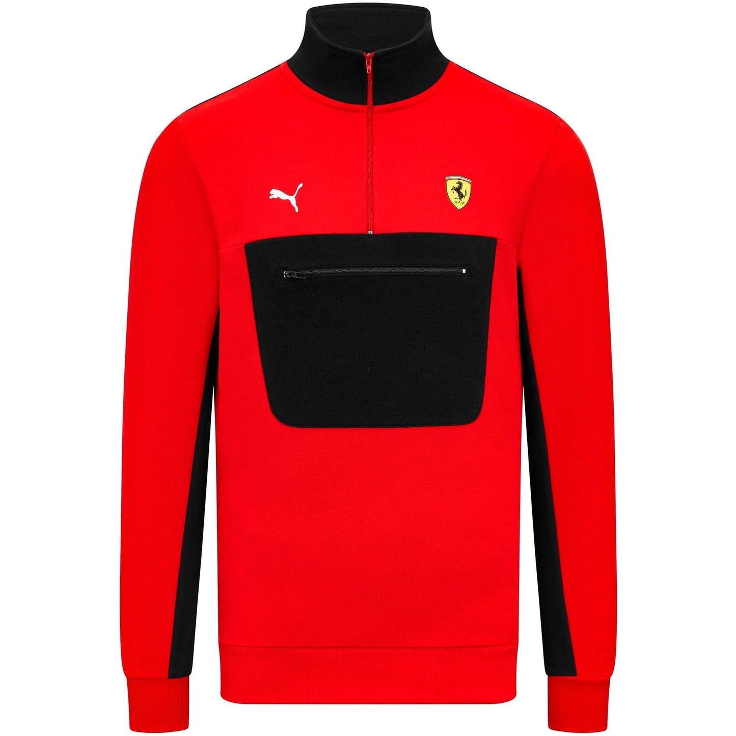 Scuderia Ferrari F1 Men's 1/4 Zip Sweater Red