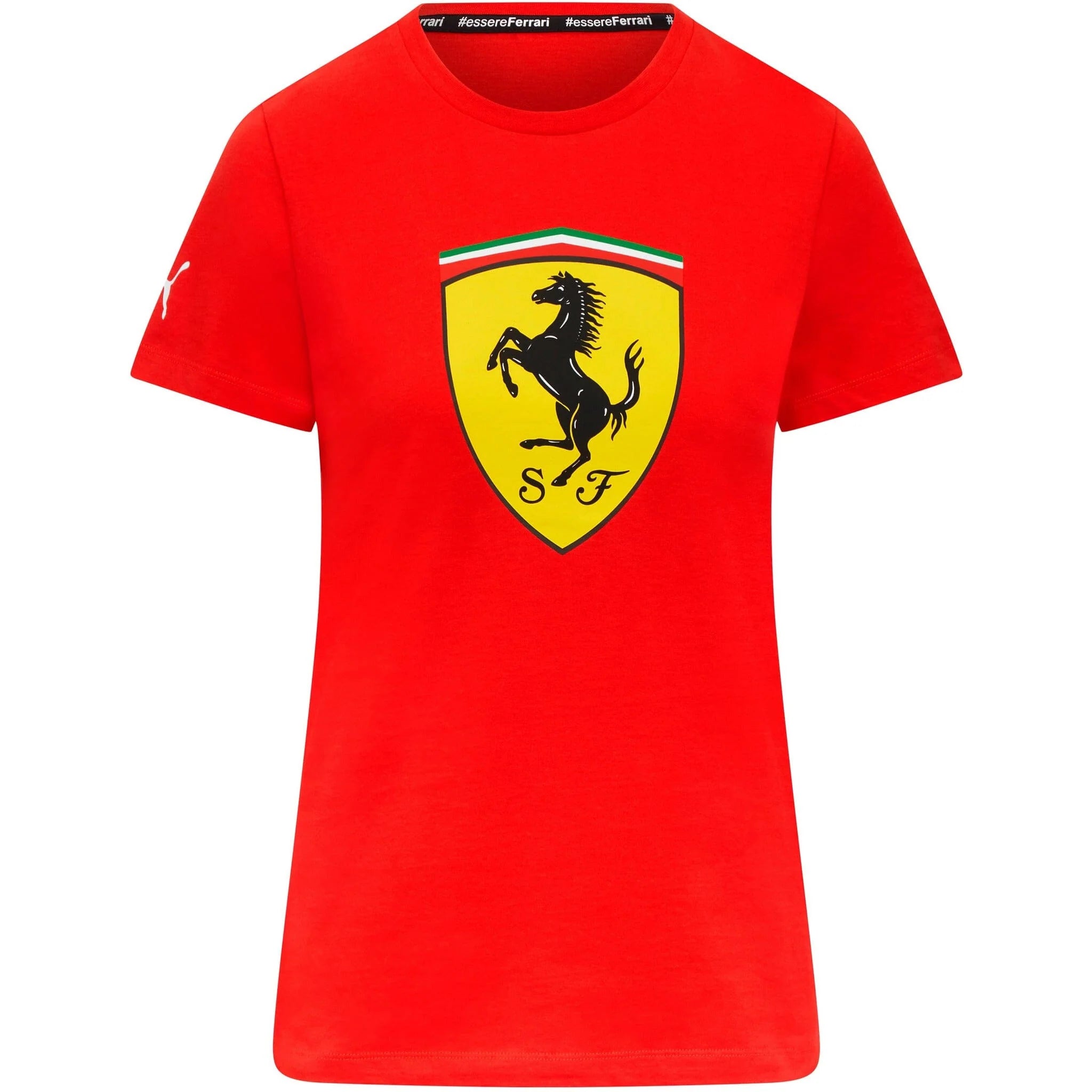 Scuderia Ferrari Women's Large Shield Logo T-Shirt Red