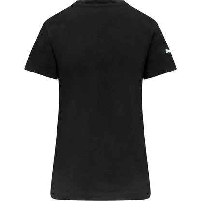 Scuderia Ferrari Women's Large Shield Logo T-Shirt Black