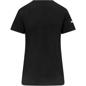 Scuderia Ferrari Women's Large Shield Logo T-Shirt Black