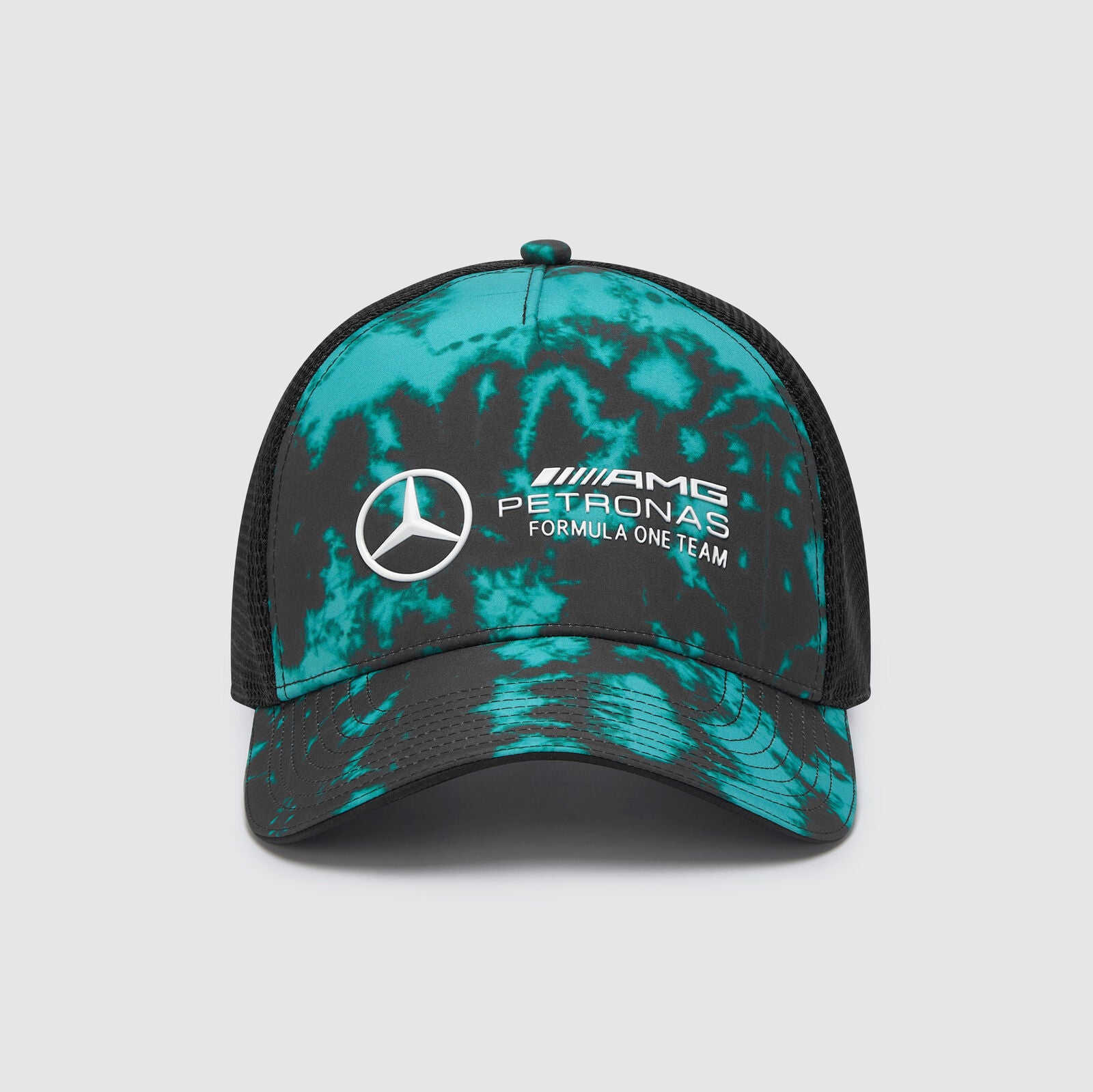 Mercedes AMG Petronas F1 Tie Dye Trucker Cap Black/Green