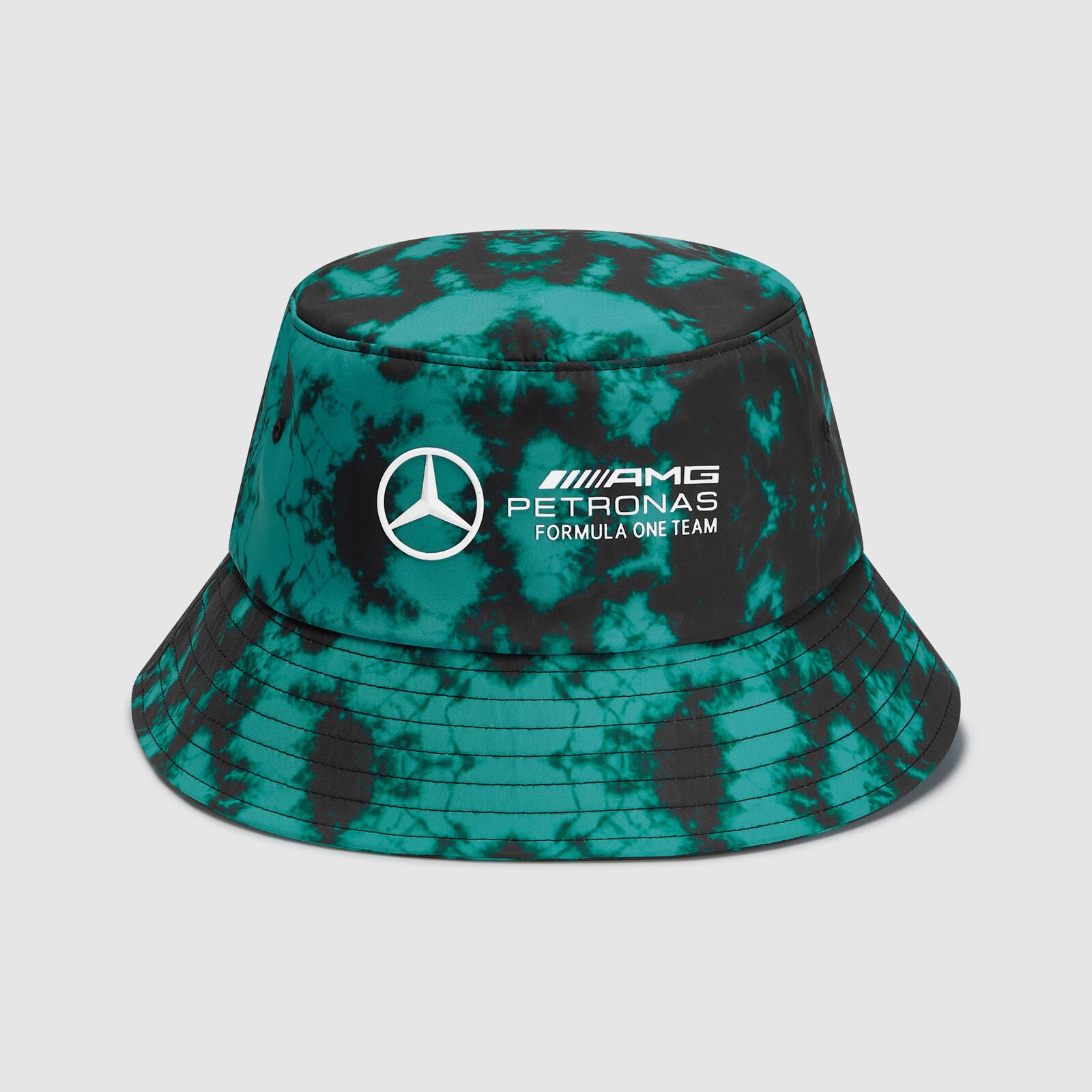 Mercedes AMG Petronas F1 Tie Dye Bucket Hat Black/Green