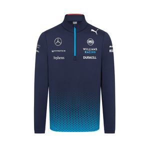 Williams Racing 2024 Men's Team 1/4 Zip Sweater Blue