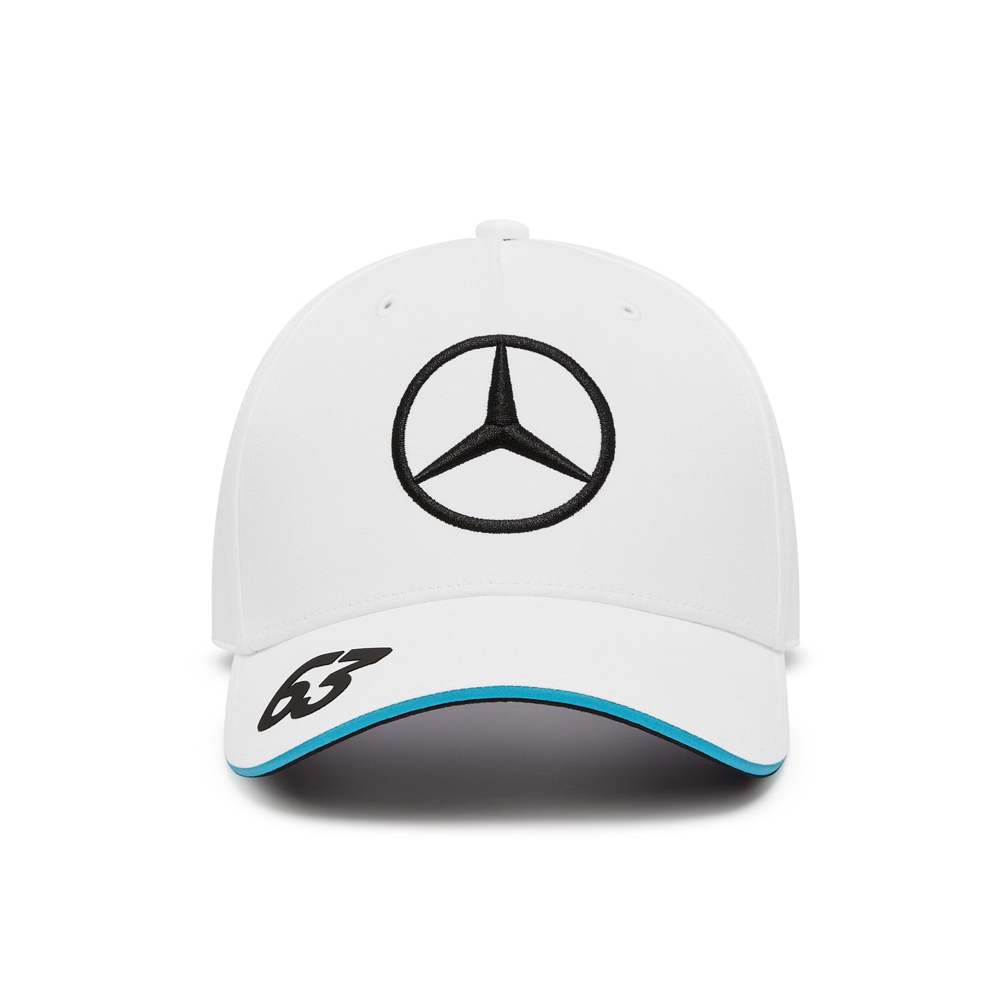 Mercedes AMG Petronas F1 George Russell Adult Baseball Hat White