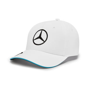 Mercedes AMG Petronas F1 2024 George Russell Adult Baseball Hat White