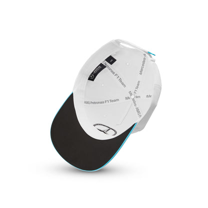 Mercedes AMG Petronas F1 George Russell Adult Baseball Hat White